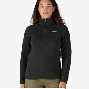 Patagonia Black Quarter-Zip Fleece Pullover